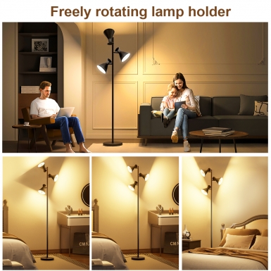 LED室内灯 - HCP037 三头喇叭落地灯